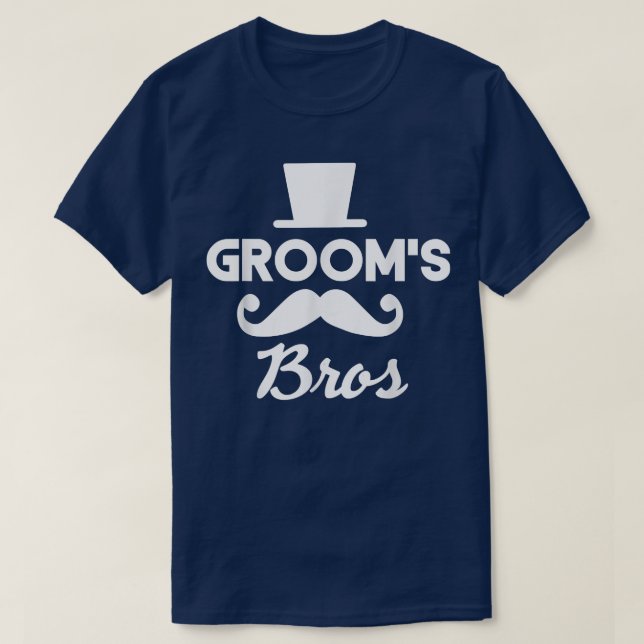 Camiseta Séquito de boda de los hermanos del novio Fiesta d (Diseño del anverso)