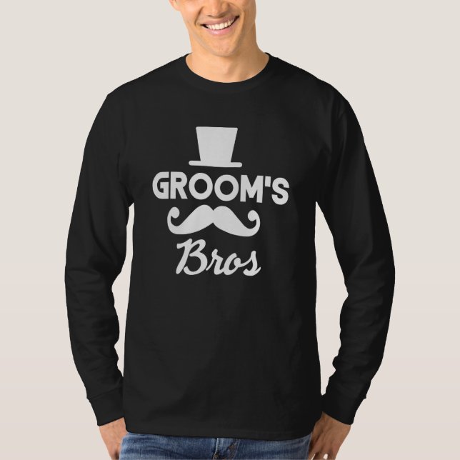 Camiseta Séquito de Boda de los Hermanos del Novio Fiesta d (Anverso)