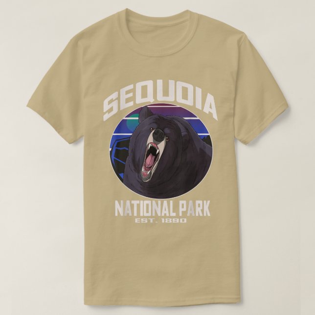 Camiseta Sequoia National Park California Bear (Diseño del anverso)