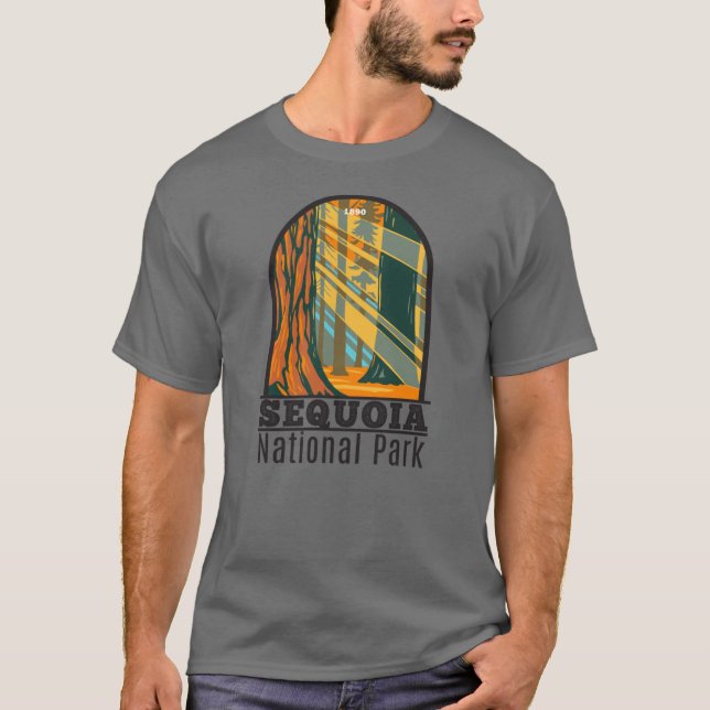 Camiseta Sequoia National Park Giant Sequoia Trees (Anverso)