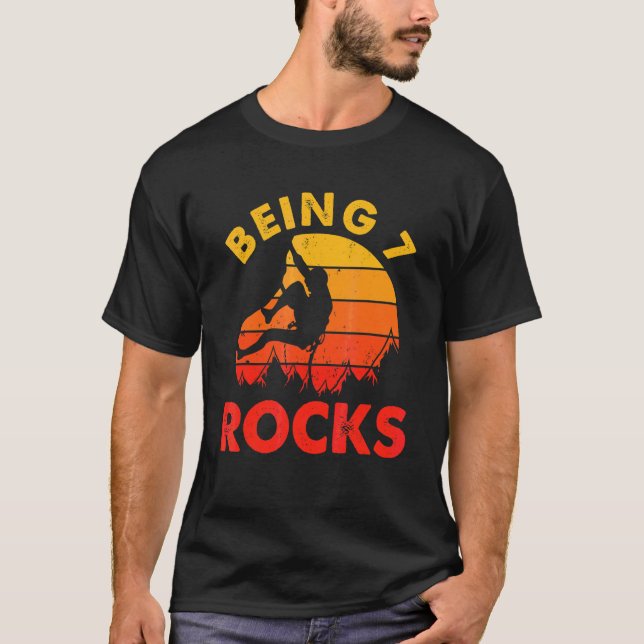 Camiseta Ser 7 Rocas Retro Aniversario (Anverso)