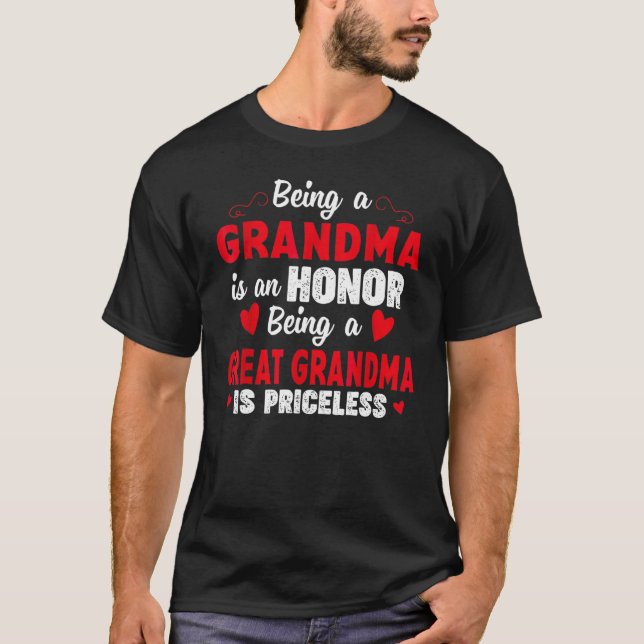 Camiseta Ser Abuela Es Un Honor Ser Abuela Es (Anverso)