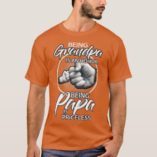 Camiseta Ser abuelo es un honor, ser paPa no tiene precio,
