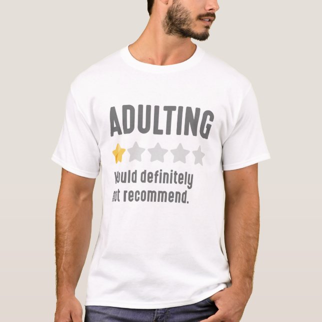 Camiseta Ser adulto (Anverso)