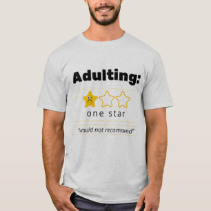 Camiseta Ser adulto: No lo Recomiendo