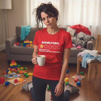 Camiseta Ser adulto sobrevalorado no lo recomiendo una estr