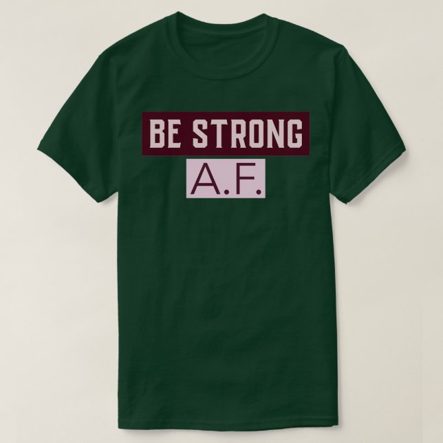 CAMISETA SER AF FUERTE (Diseño del anverso)