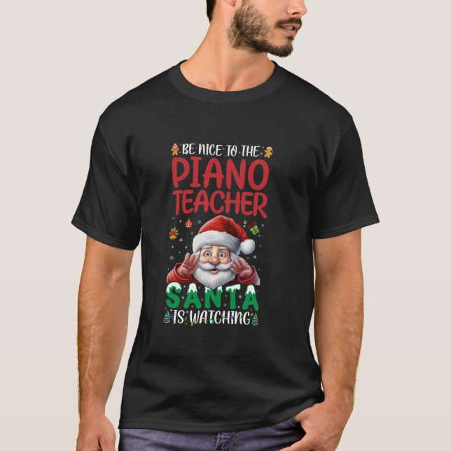 Camiseta Ser Agradable Con El Profesor De Piano Chris (Anverso)
