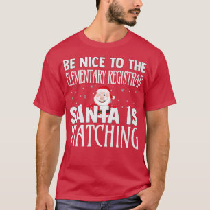 Camiseta Ser Agradable Con El Registrador Elemental Santa i