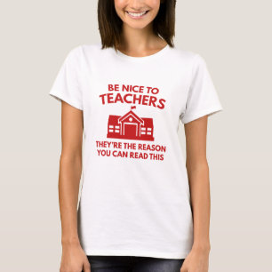 Camiseta Ser Agradable Con Los Maestros