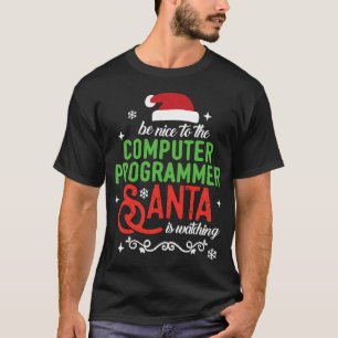 Camiseta Ser amable con los Navidades de programadores de c
