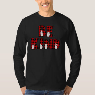 Camiseta Ser amable con los profesores de lengua Rótulo de