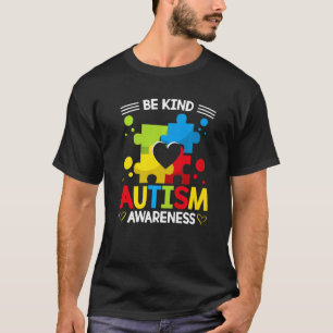 CAMISETA SER AMABLE CONCIENCIA DEL AUTISMO ACEPTACIÓN ELEGI