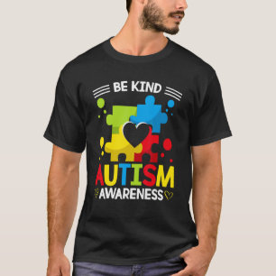 CAMISETA SER AMABLE CONCIENCIA DEL AUTISMO ACEPTACIÓN ELEGI