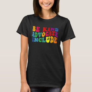Camiseta Ser Amable Defensor Incluir Conciencia sobre Disca