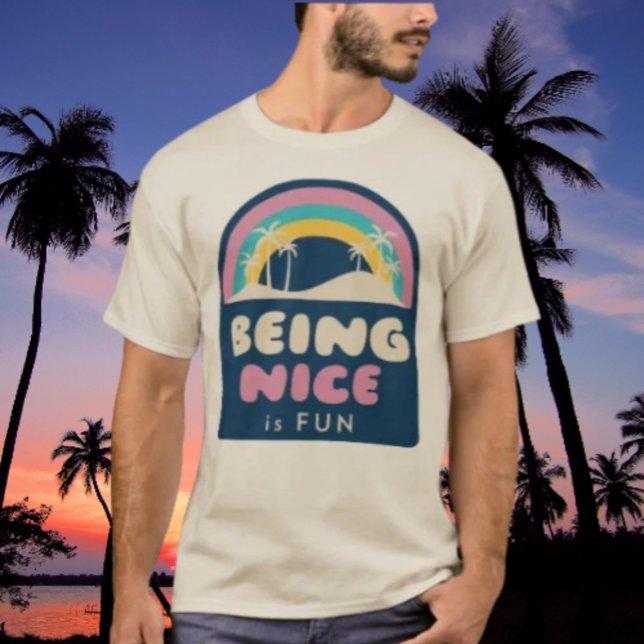 Camiseta Ser Amable Es Divertido Playa (Subido por el creador)
