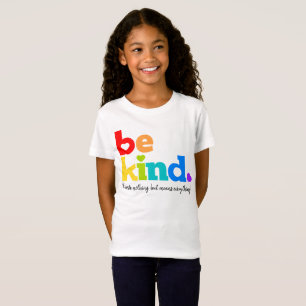 Camiseta Ser amable mensaje de personalizado de eslóganes 