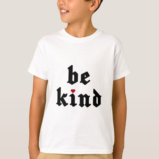 Camiseta Ser amable - Mensaje positivo simple (Anverso)