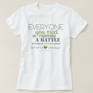 Camiseta Ser amable siempre (verde)