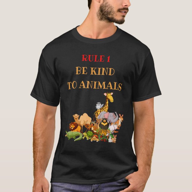 Camiseta Ser Amables Con Animales Animales Animales 1 (Anverso)