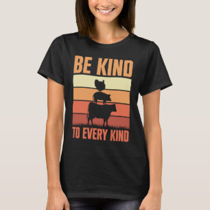 Camiseta Ser Amables Con Cada Niño Animales De La Granja De