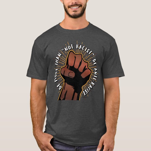 Camiseta Ser anti-racista (Anverso)