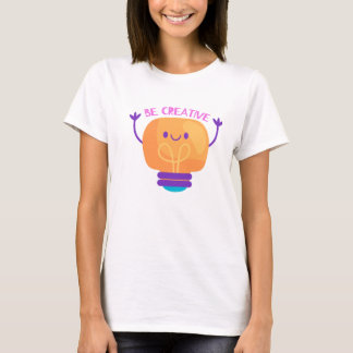 Camiseta Ser bombilla de luz creativa
