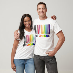 Camiseta Ser código de barras único Orgullo Lgbt
