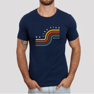 Camiseta Ser como el cristiano estético retro de arcilla