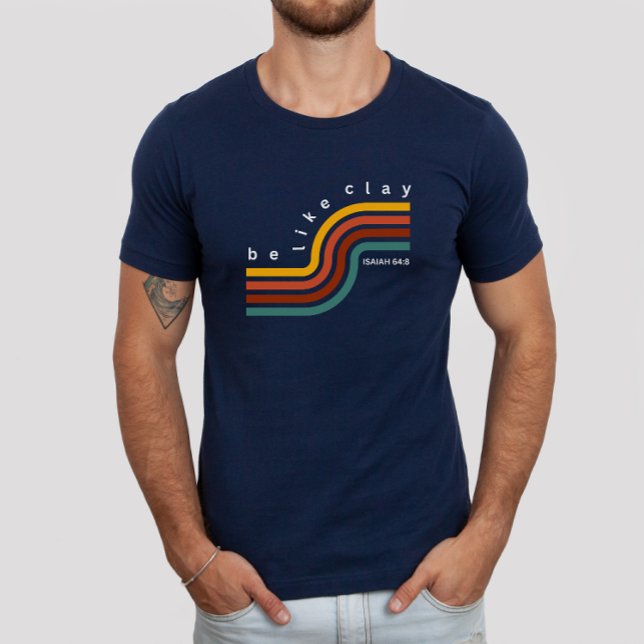 Camiseta Ser como el cristiano estético retro de arcilla (Subido por el creador)