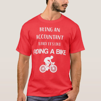 Camiseta Ser Contador es fácil, es como andar en bicicleta