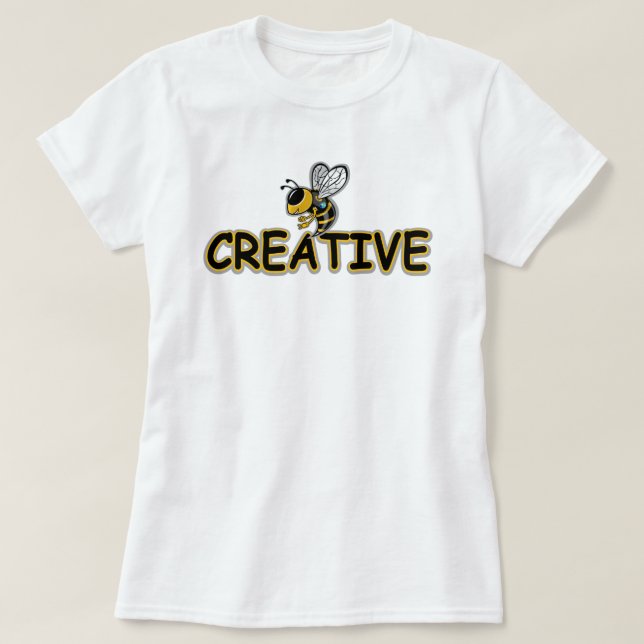 CAMISETA SER CREATIVO  (Diseño del anverso)