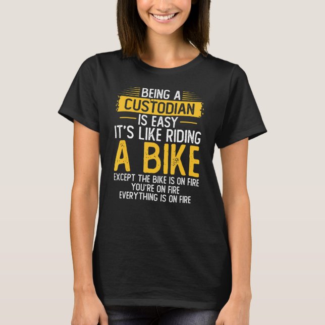 Camiseta Ser Custodio De Limpieza (Anverso)