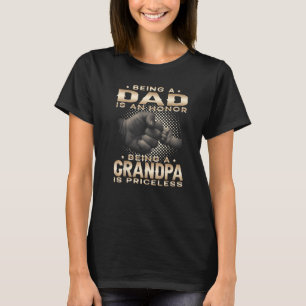 Camiseta Ser DAD es un HONOR Ser ABUELO es PR