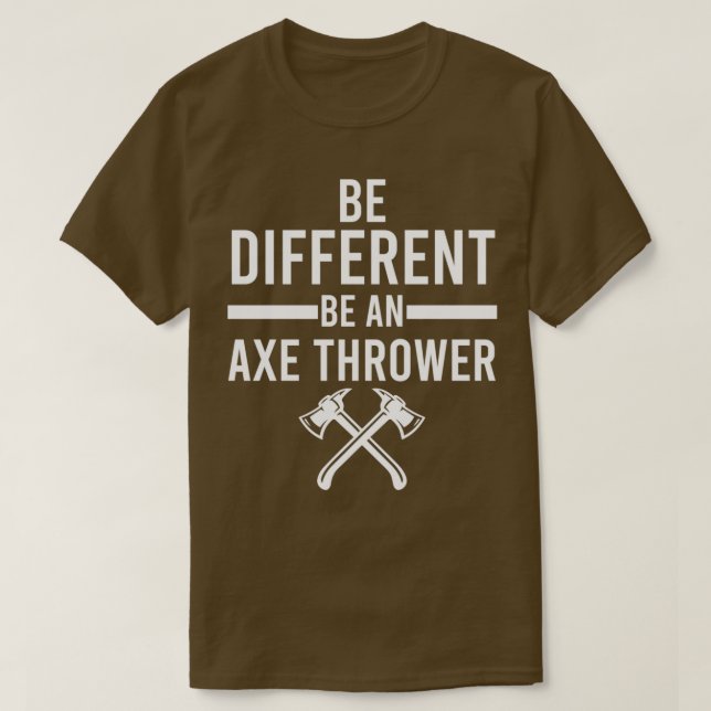 Camiseta Ser diferente ser un Ax Thrower Classic TShirt (Diseño del anverso)