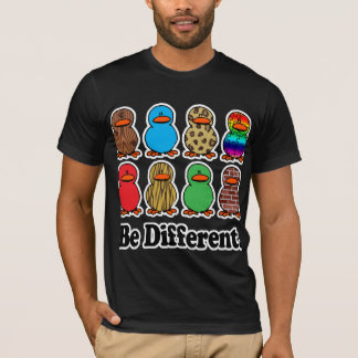 Camiseta ser diferentes patos de pato divertidos
