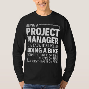 Camiseta Ser director de proyecto es fácil, es como andar e