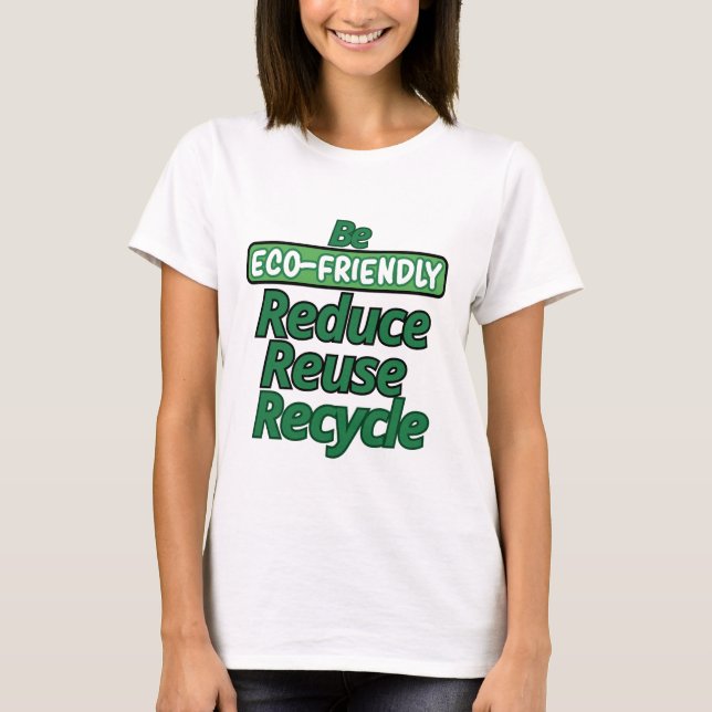 Camiseta Ser eco-amigable (Anverso)