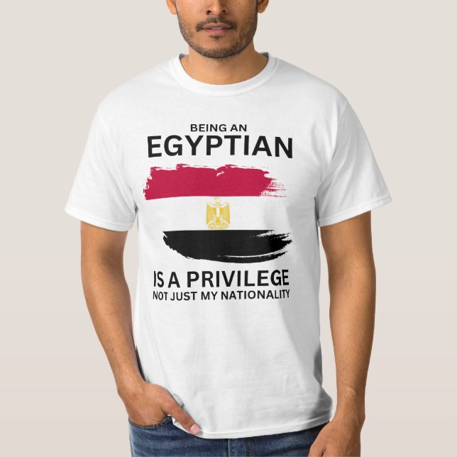 Camiseta Ser egipcio es un privilegio (Anverso)