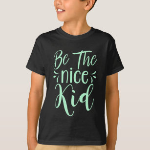 Camiseta Ser el buen chico mensaje positivo en verde menta