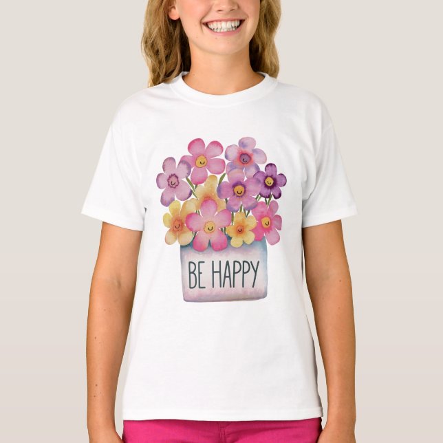 Camiseta Ser feliz (Anverso)