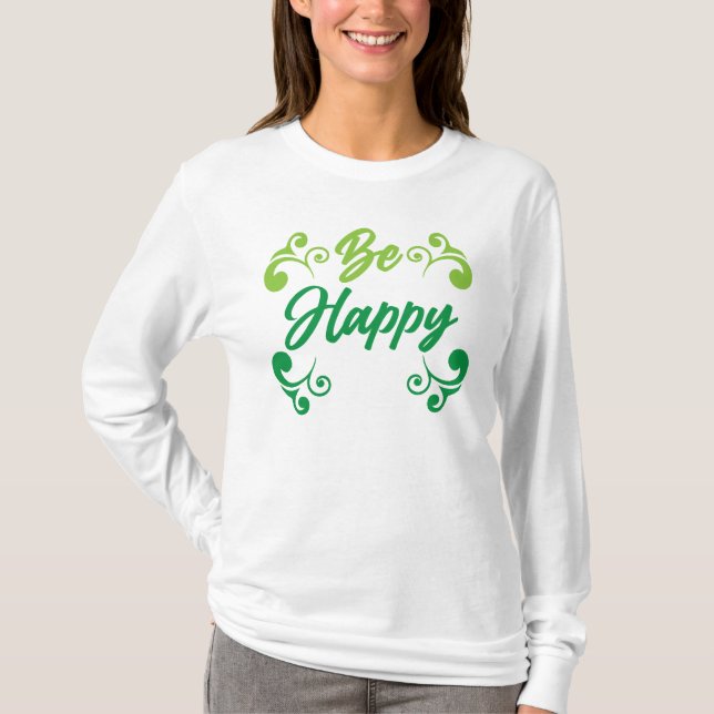 Camiseta Ser feliz (Anverso)