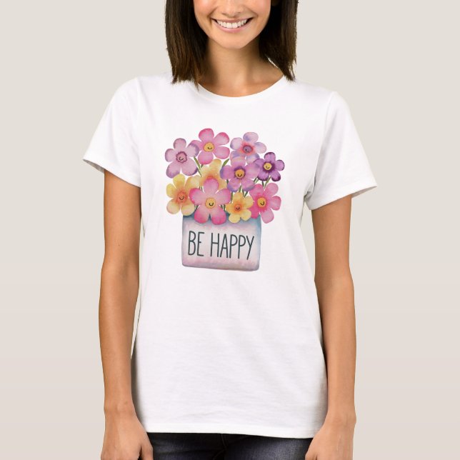 Camiseta Ser feliz (Anverso)