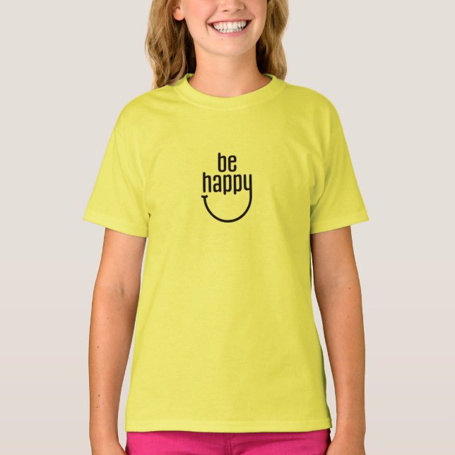 Camiseta Ser feliz (Anverso)