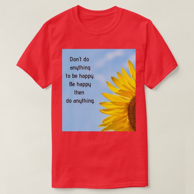 CAMISETA SER FELIZ 15 (Diseño del anverso)