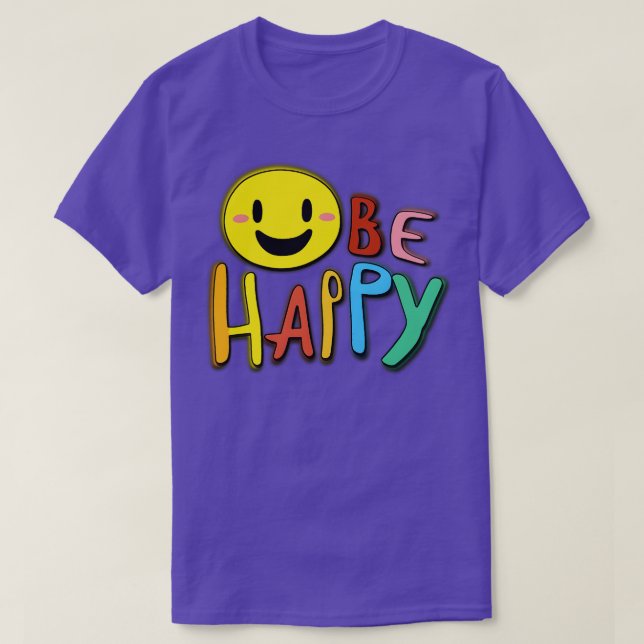 Camiseta Ser feliz 2 (Diseño del anverso)