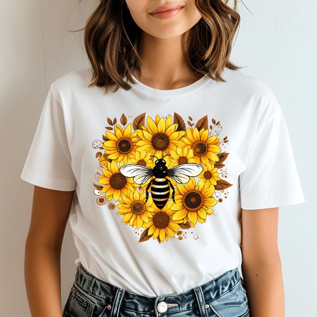 Camiseta Ser floral positiva (Subido por el creador)