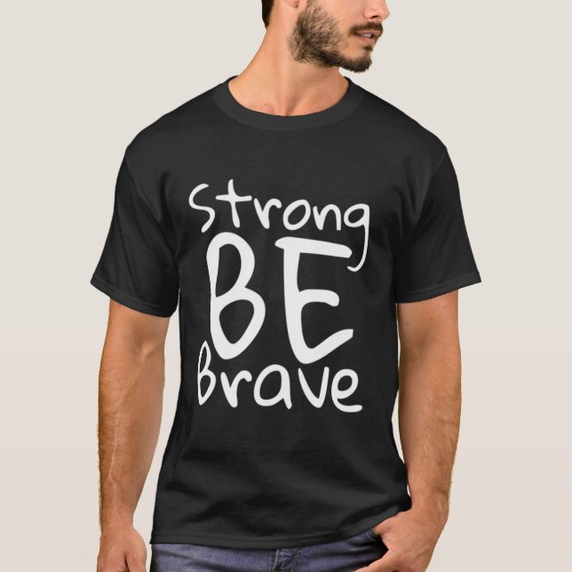 Camiseta Ser Fuerte Y Valiente (Anverso)
