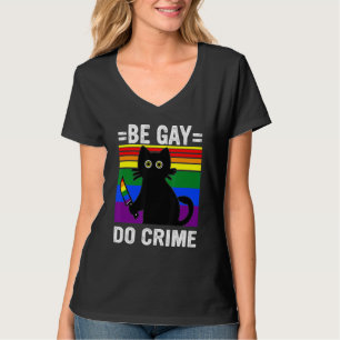 Camiseta Ser Gay Do Crime Black Cat