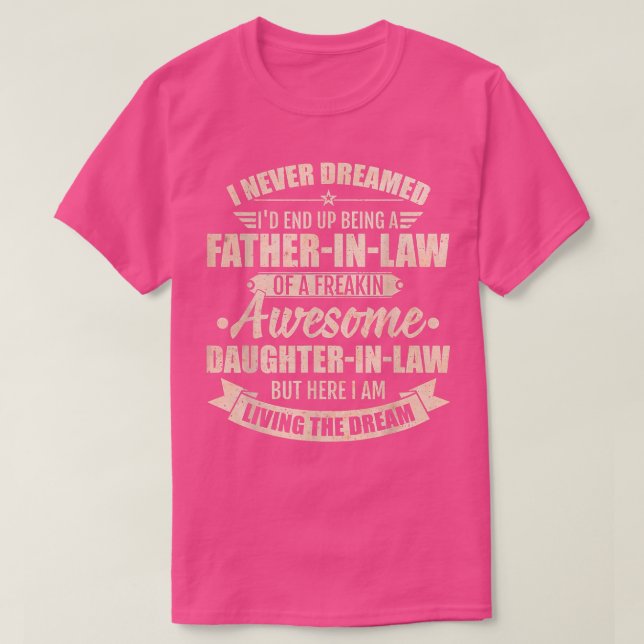 Camiseta Ser Hija De La Ley De Un Padre Impresionante (Diseño del anverso)